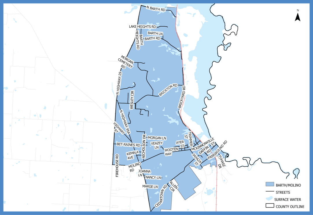 Barth/Molino Neighborhood Cleanup Map