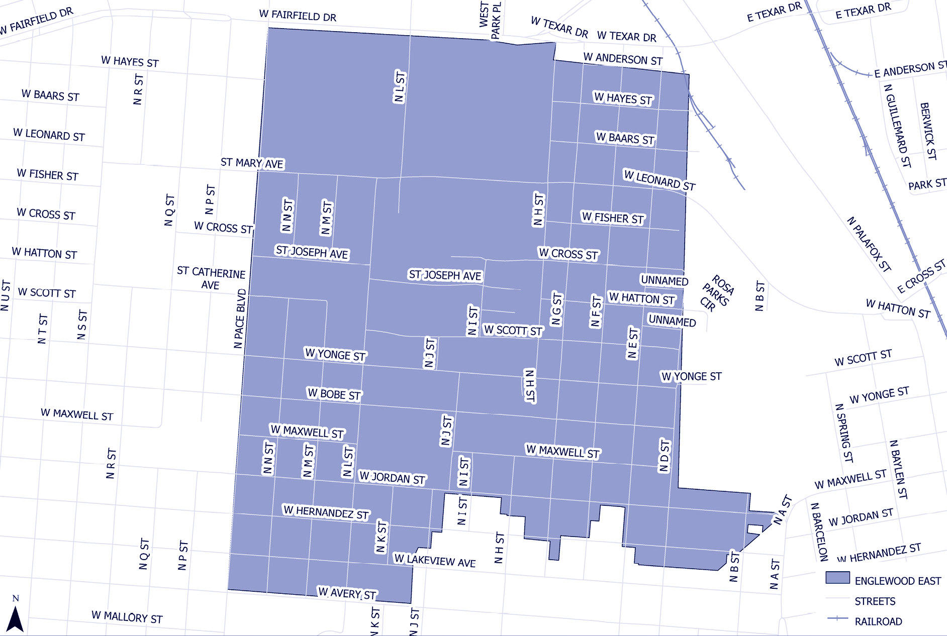 Englewood East Neighborhood Cleanup Map