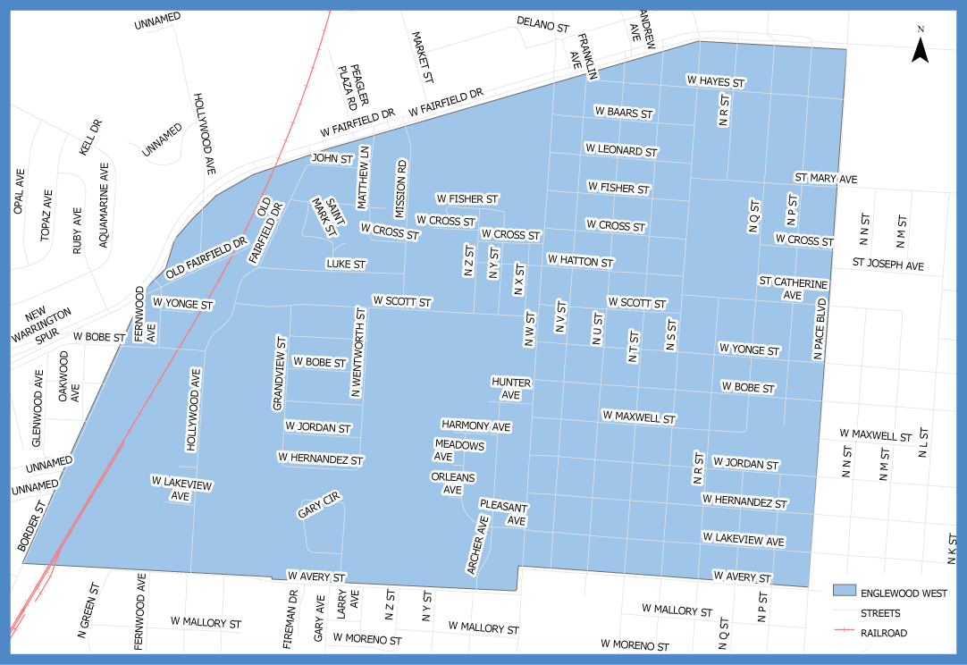 Englewood West Neighborhood Cleanup Map