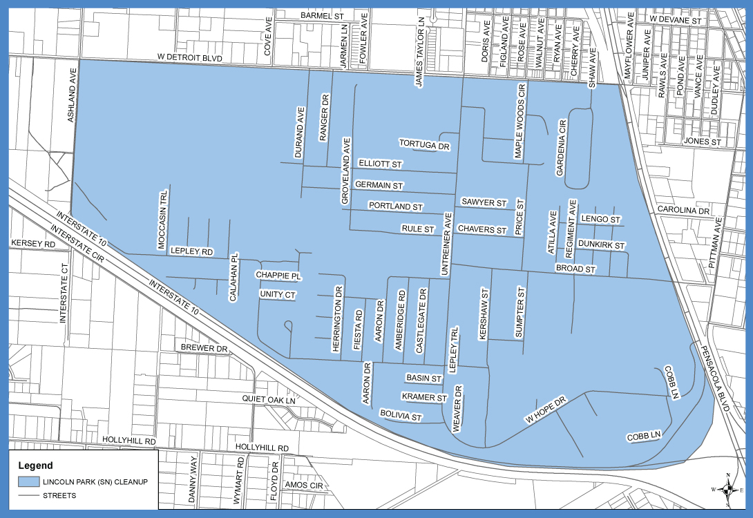 Lincoln Park Neighborhood Cleanup Map