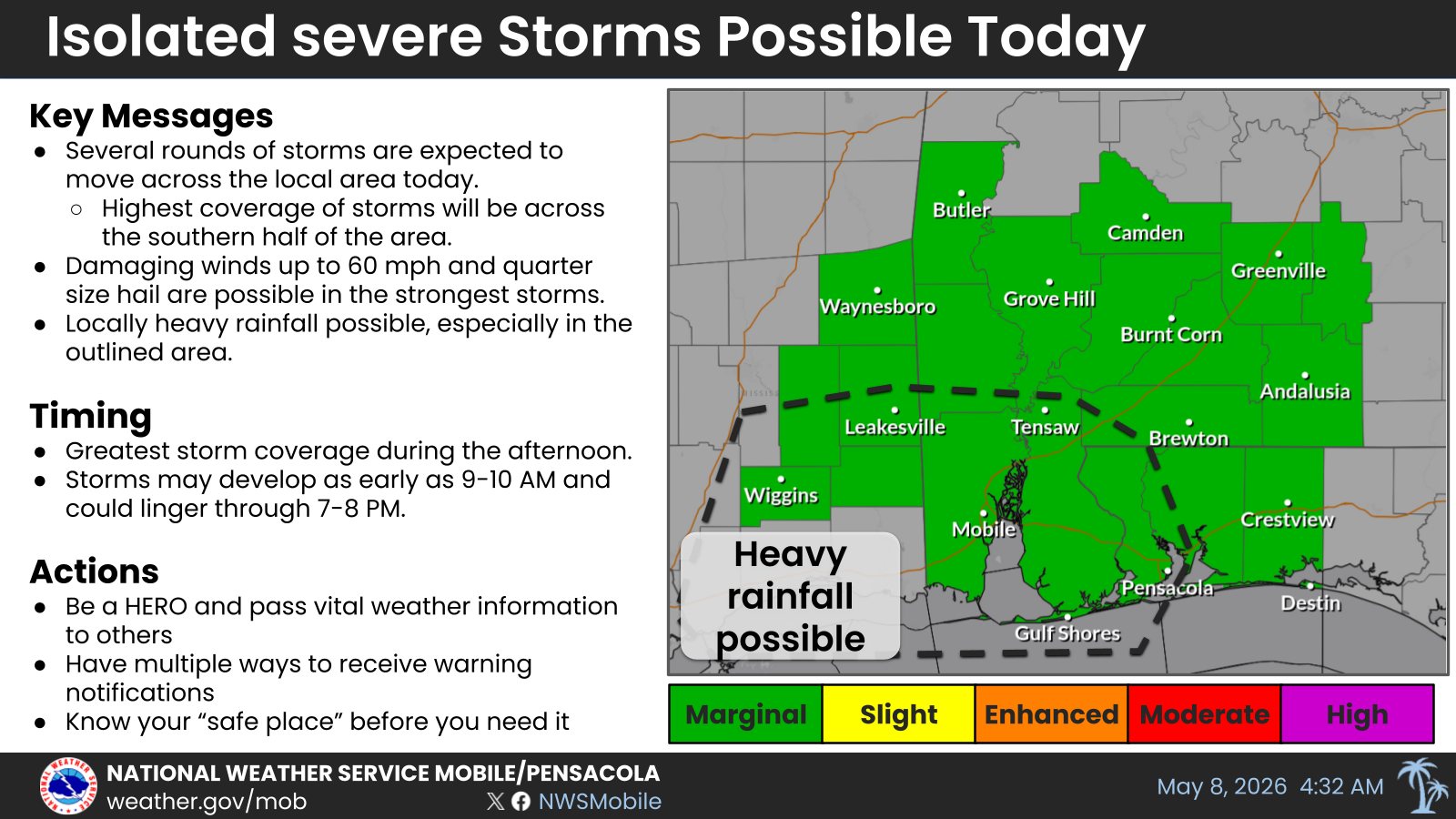 May 8 National Weather Service Forecast May 8 National Weather Service Forecast
