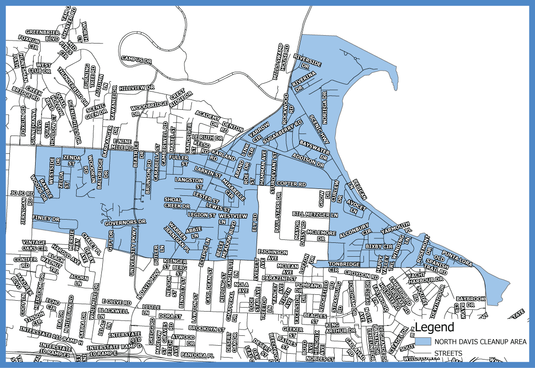 North Davis Neighborhood Cleanup Map North Davis Neighborhood Cleanup Map