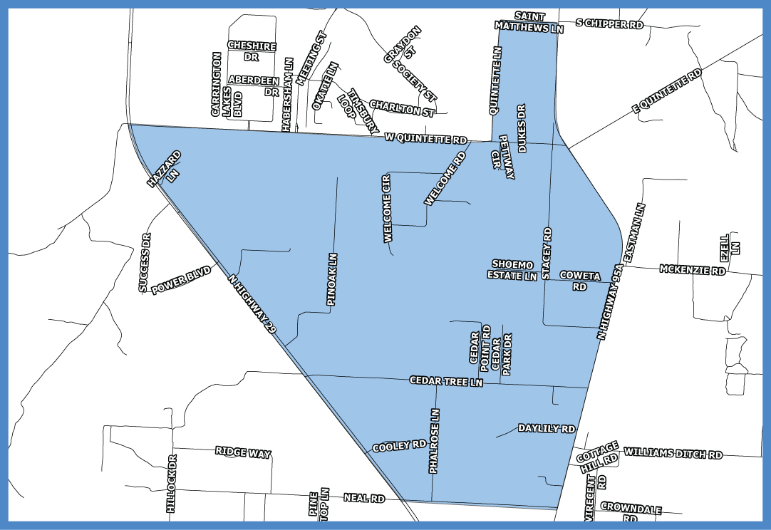 Quintette Neighborhood Cleanup Map