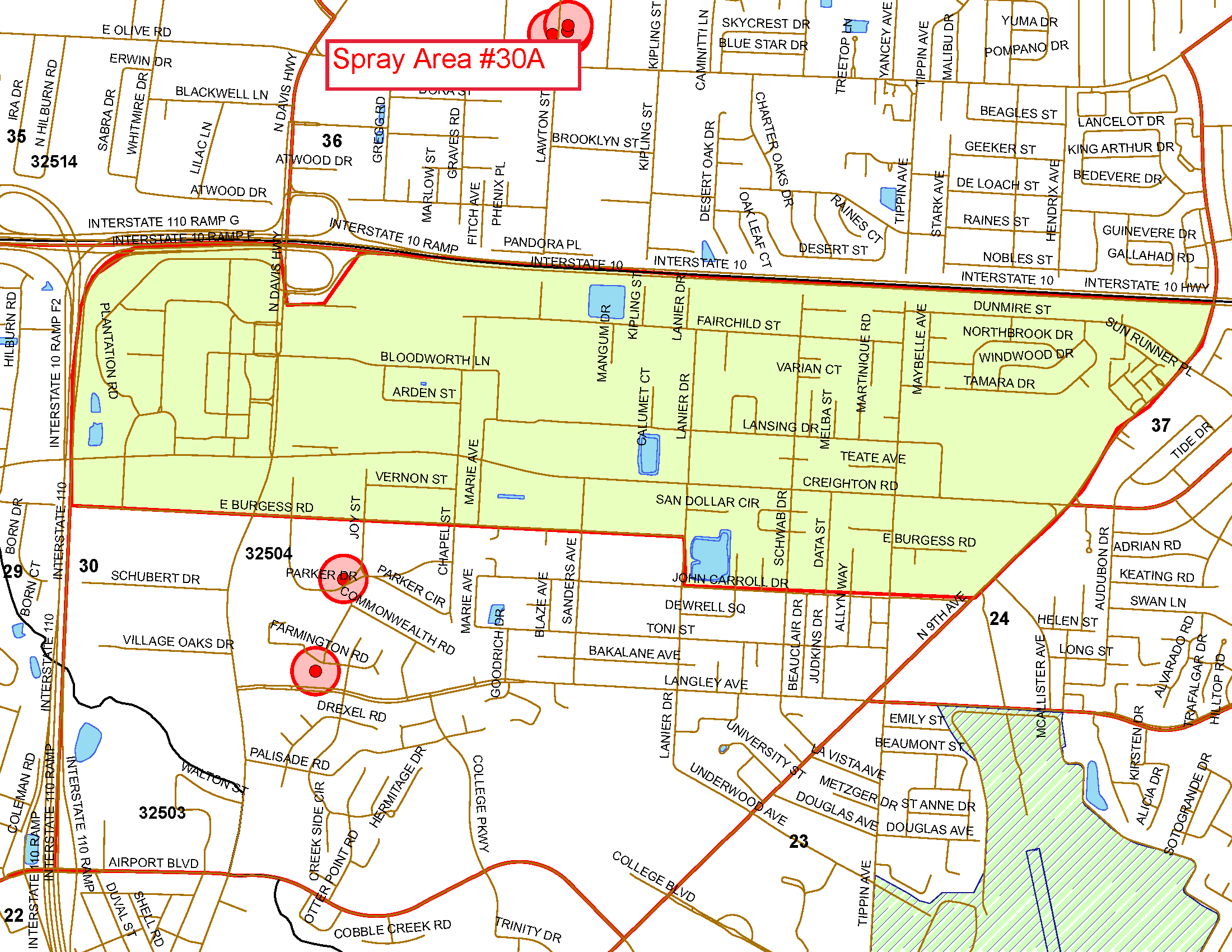 Spray Area 30_A1 Map