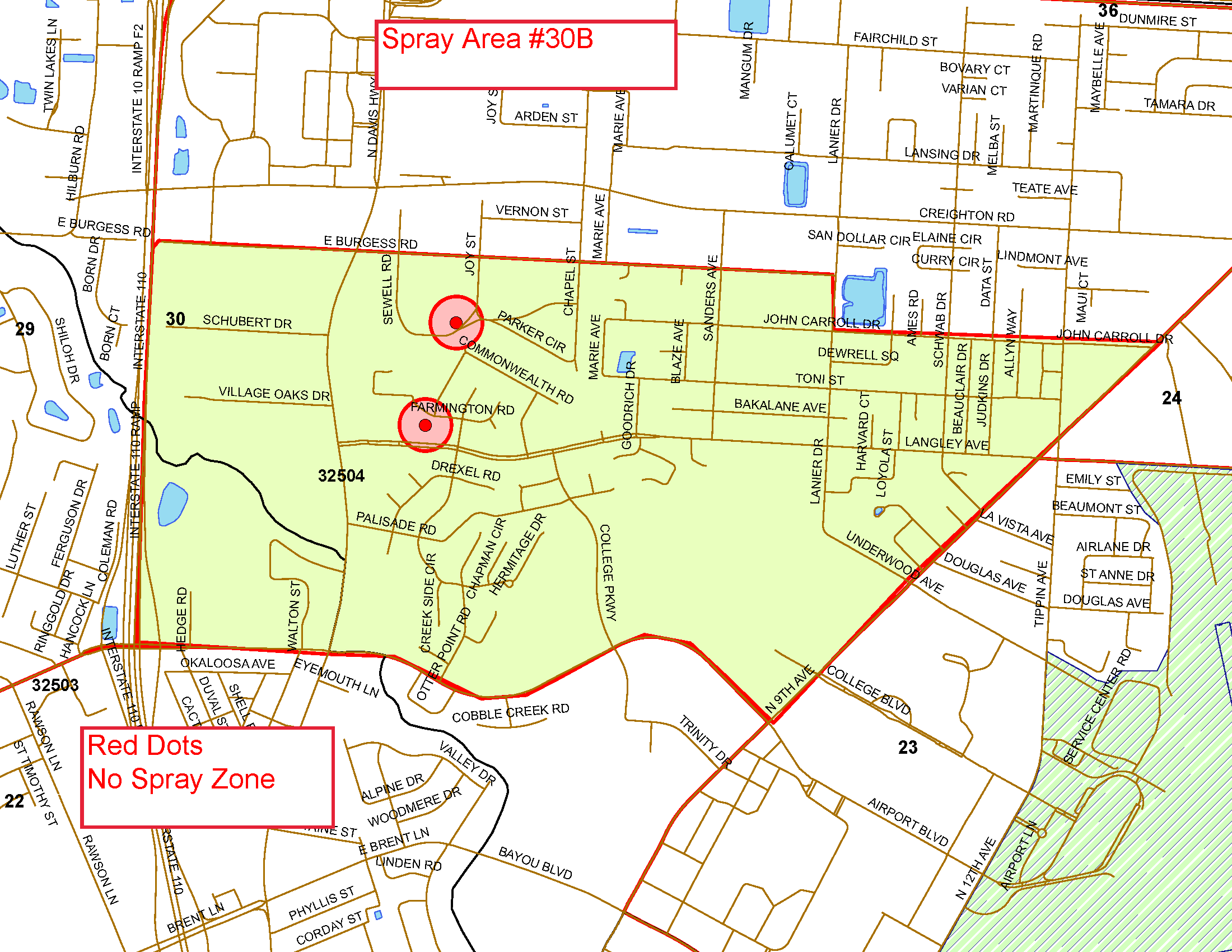 Spray Area 30_B1 Map