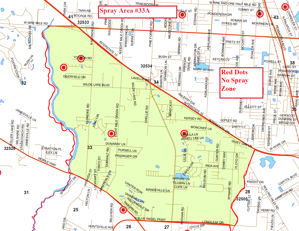Spray Area 33A