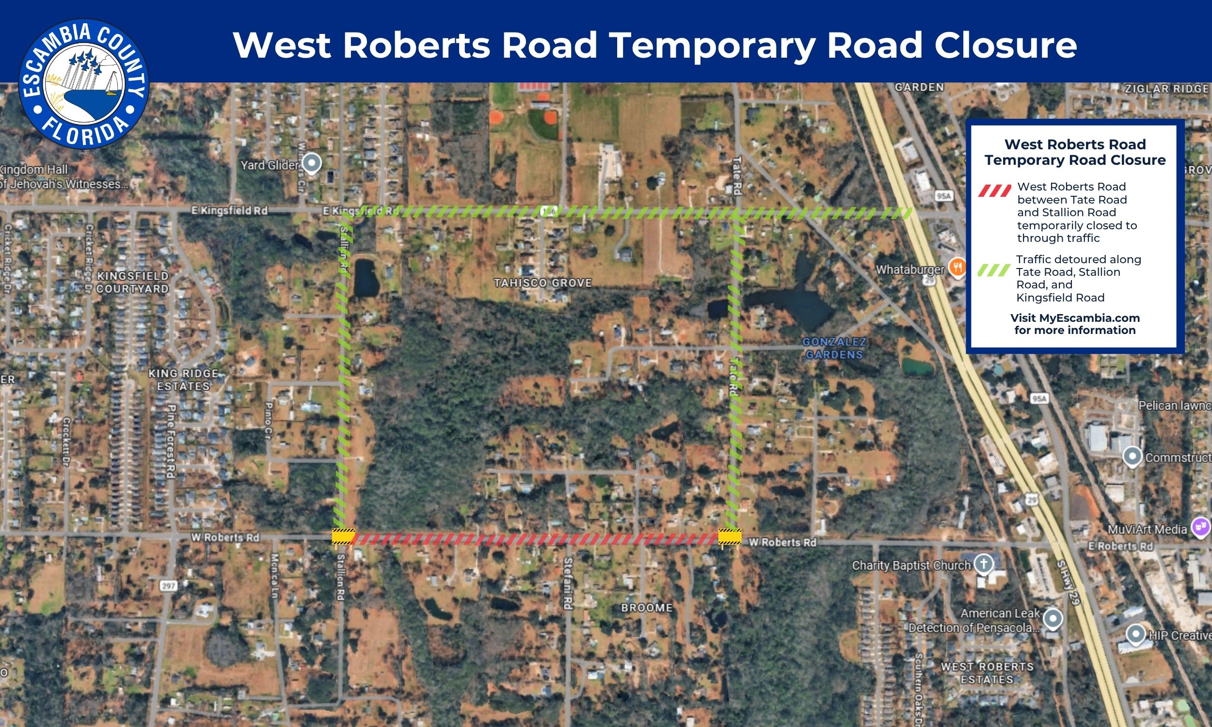 West Roberts Road Closure
